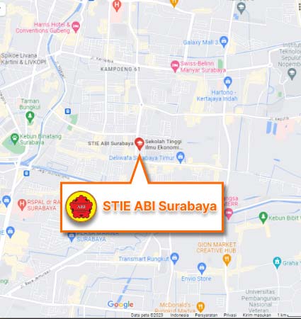 Campus Location & Map (Google Map) STIE ABI Surabaya Pts Ptn
